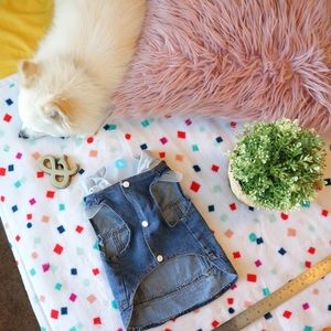 Dogs Vests Classic Hoodies Blue Denim